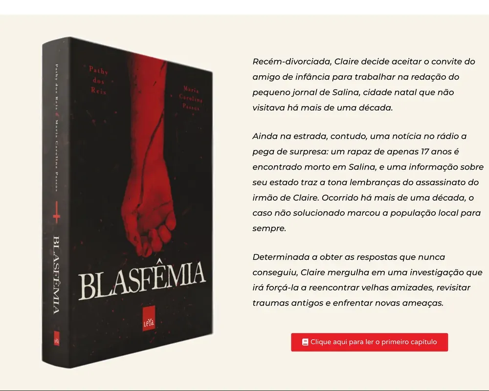 Prévia da página do livro Blasfêmia